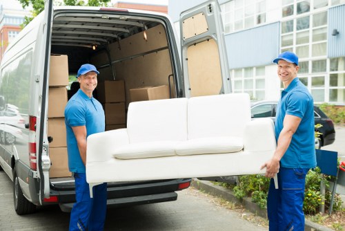 Commercial moving team handling office relocation in Haringey
