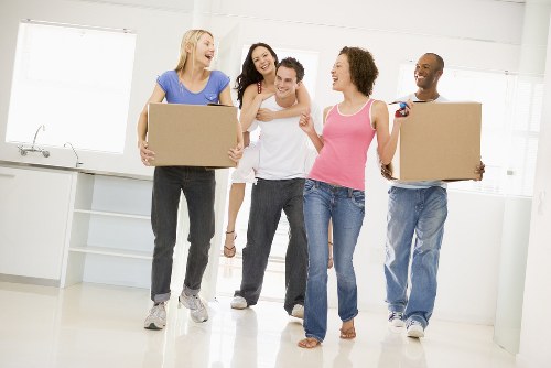 Local removals team planning a move in a Haringey street