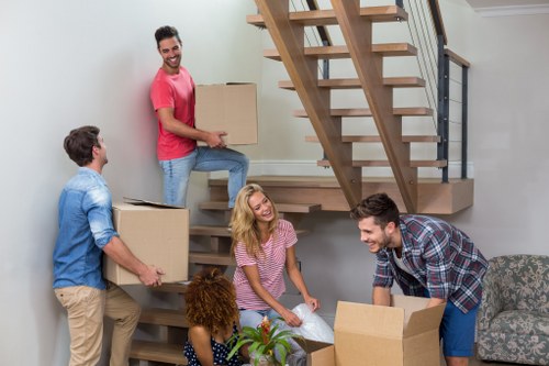 Organised unpacking in a new Haringey property