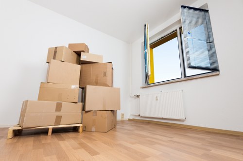 Mover preparing a safe relocation with protective equipment