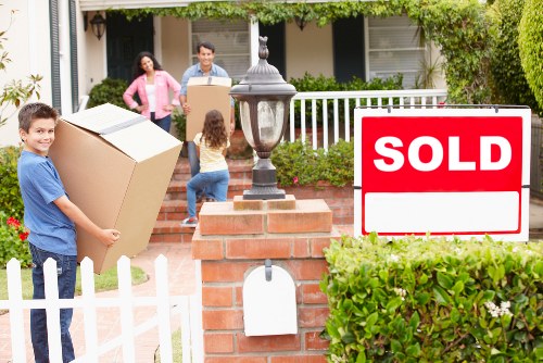 Careful handling of bulky household furniture during a local move