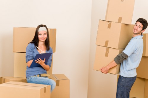 Checklist and packed boxes prepared for a Haringey home relocation